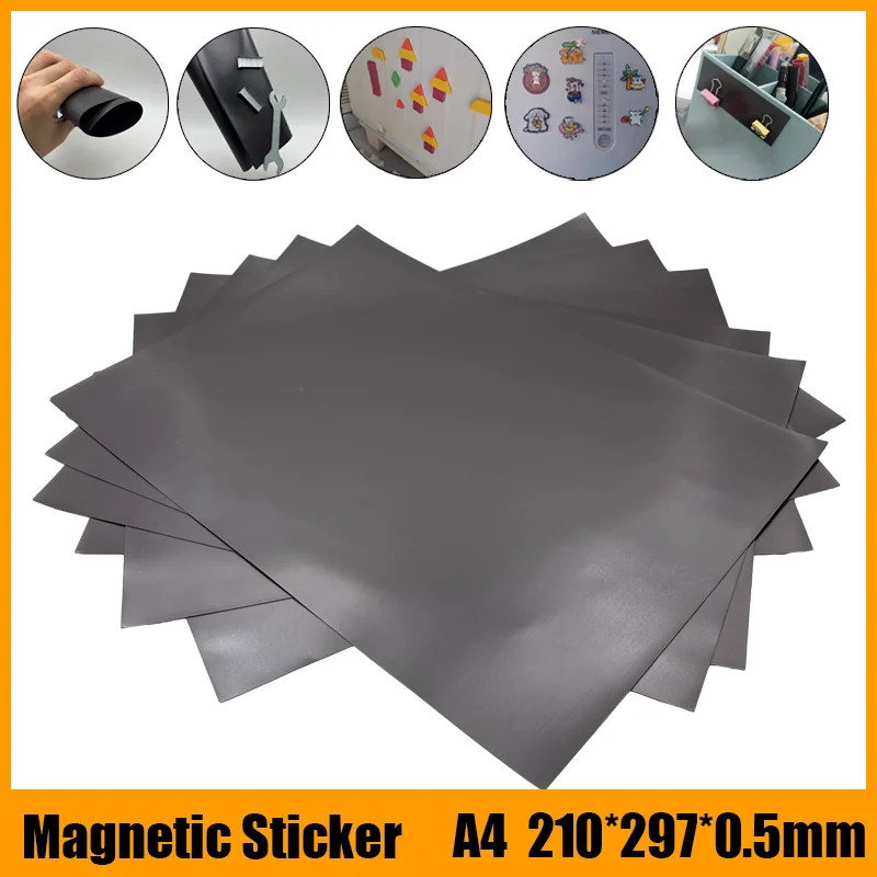 A4 Square Soft Magnet Sheet Black Magnetic Mat for Refrigerator Photo Picture Cutting Die Craft Magnets Magnetic One Side 0.5mm
A4 Square Soft Magnet Sheet Black Magnetic Mat for Refrigerator Photo Picture Cutting Die Craft Magnets Magnetic One Side 0.5mm