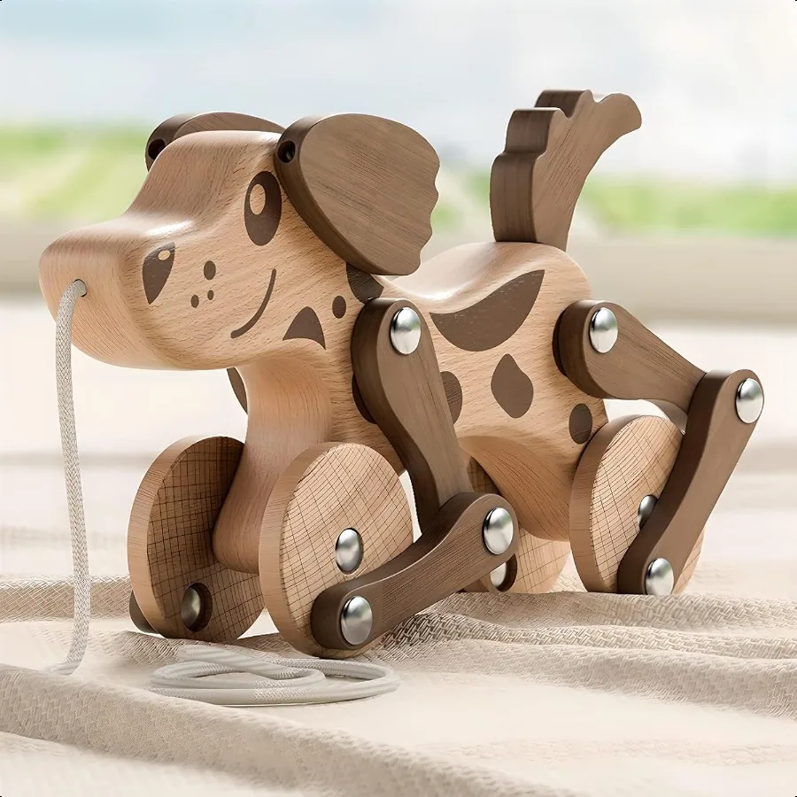 Montori Toys 1 2 3 4 Years Old Boys Girls Wooden Walking Pull Dog Toy for Baby Toddler Pull Along Walking Toys Walk Along Puppy
Montori Toys 1 2 3 4 Years Old Boys Girls Wooden Walking Pull Dog Toy for Baby Toddler Pull Along Walking Toys Walk Along Puppy