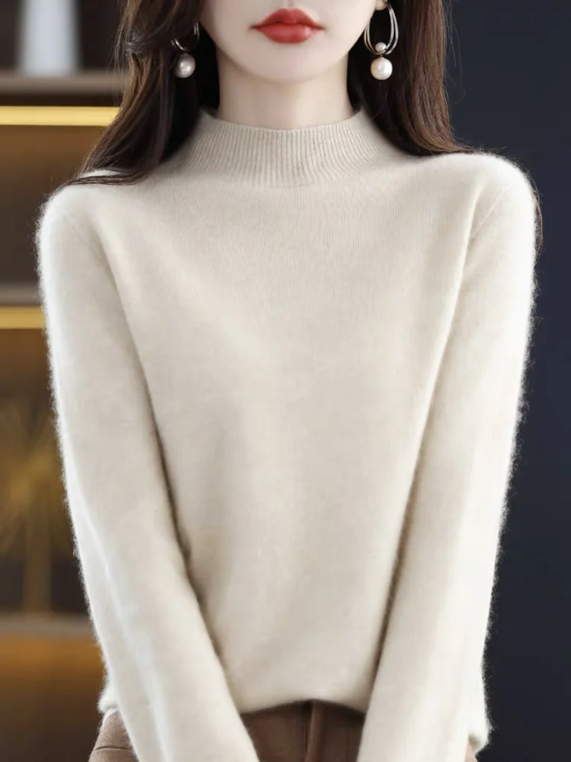 Eordos Camere Sweater Women's Loose Knitted f High Collar Thiened Autumn Winter Color Commute Sle Long Sve
Eordos Camere Sweater Women's Loose Knitted f High Collar Thiened Autumn Winter Color Commute Sle Long Sve