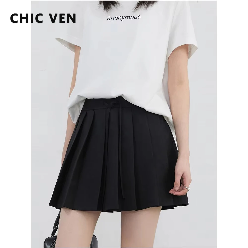 CHIC VEN Fashion Women Skirts A Line Loose New High Waisted Drawstring Design Plaid Office Lady Female Pleated Skirt Summer 2025
CHIC VEN Fashion Women Skirts A Line Loose New High Waisted Drawstring Design Plaid Office Lady Female Pleated Skirt Summer 2025