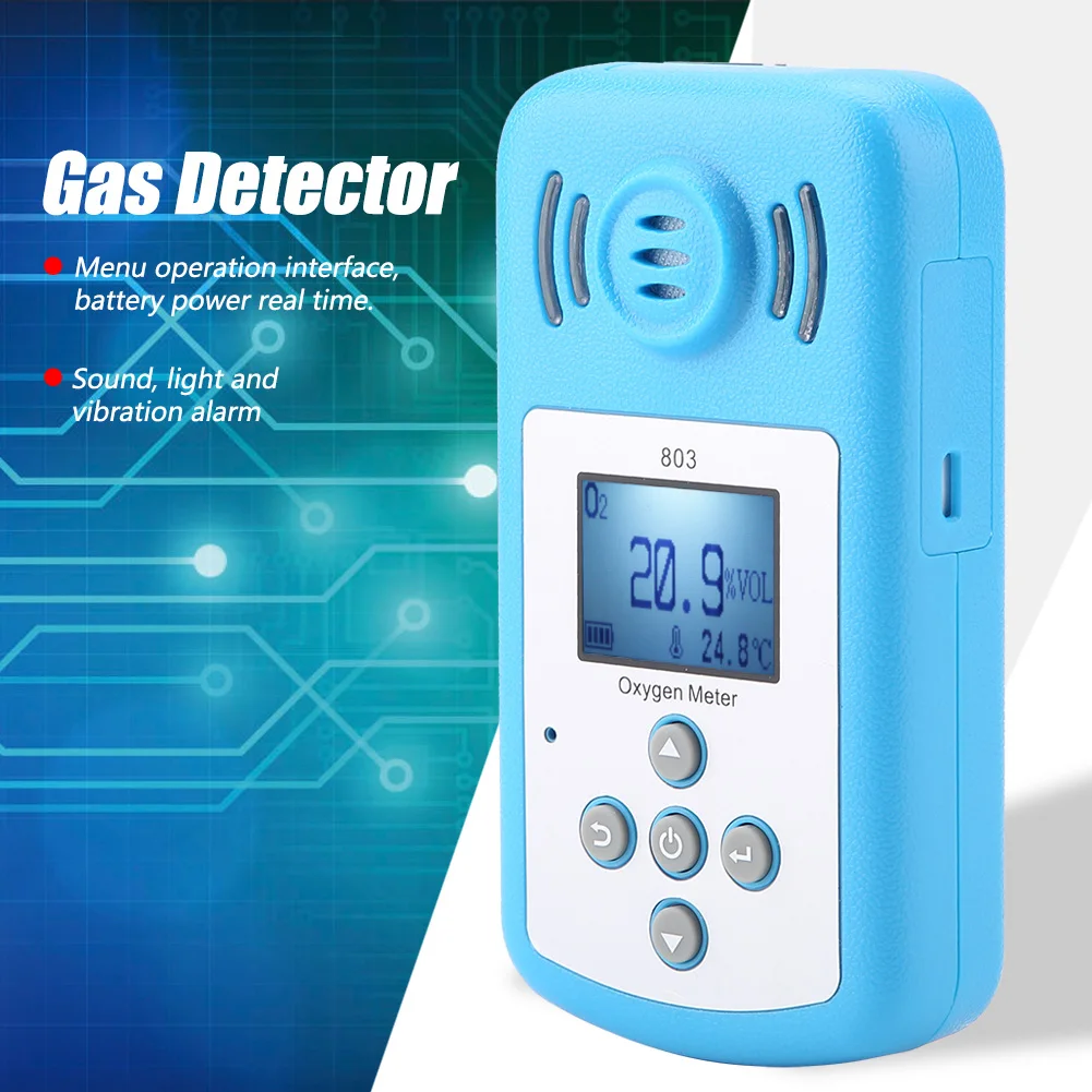 Gas Leak Detector 803 Oxygen Gas Detector Oxygen Gas Detector 803 Blue Digital Display Oxygen Gas Leak Detector 10~+50℃
Gas Leak Detector 803 Oxygen Gas Detector Oxygen Gas Detector 803 Blue Digital Display Oxygen Gas Leak Detector 10~+50℃