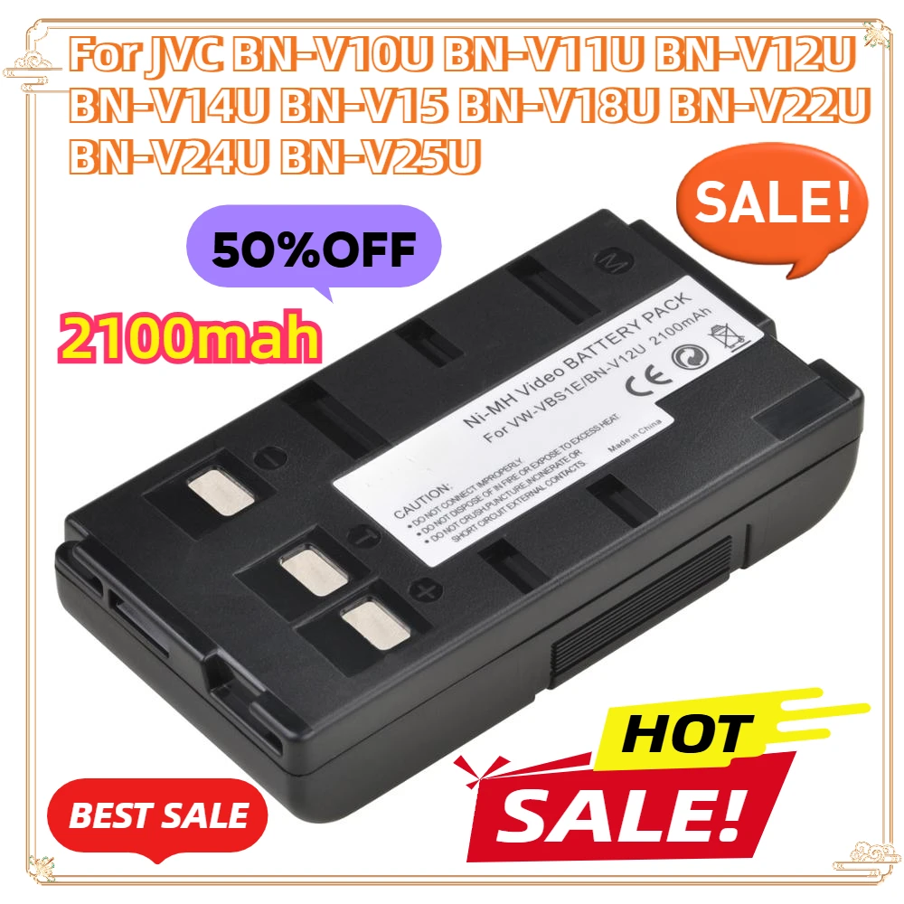 For JVC BN-V10U, BN-V11U,BN-V12U,BN-V14U,BN-V15,BN-V18U BN-V22U,BN-V24U,BN-V25U 2100mah Camcorder Battery BN-V12U VW-VBS1E
For JVC BN-V10U, BN-V11U,BN-V12U,BN-V14U,BN-V15,BN-V18U BN-V22U,BN-V24U,BN-V25U 2100mah Camcorder Battery BN-V12U VW-VBS1E