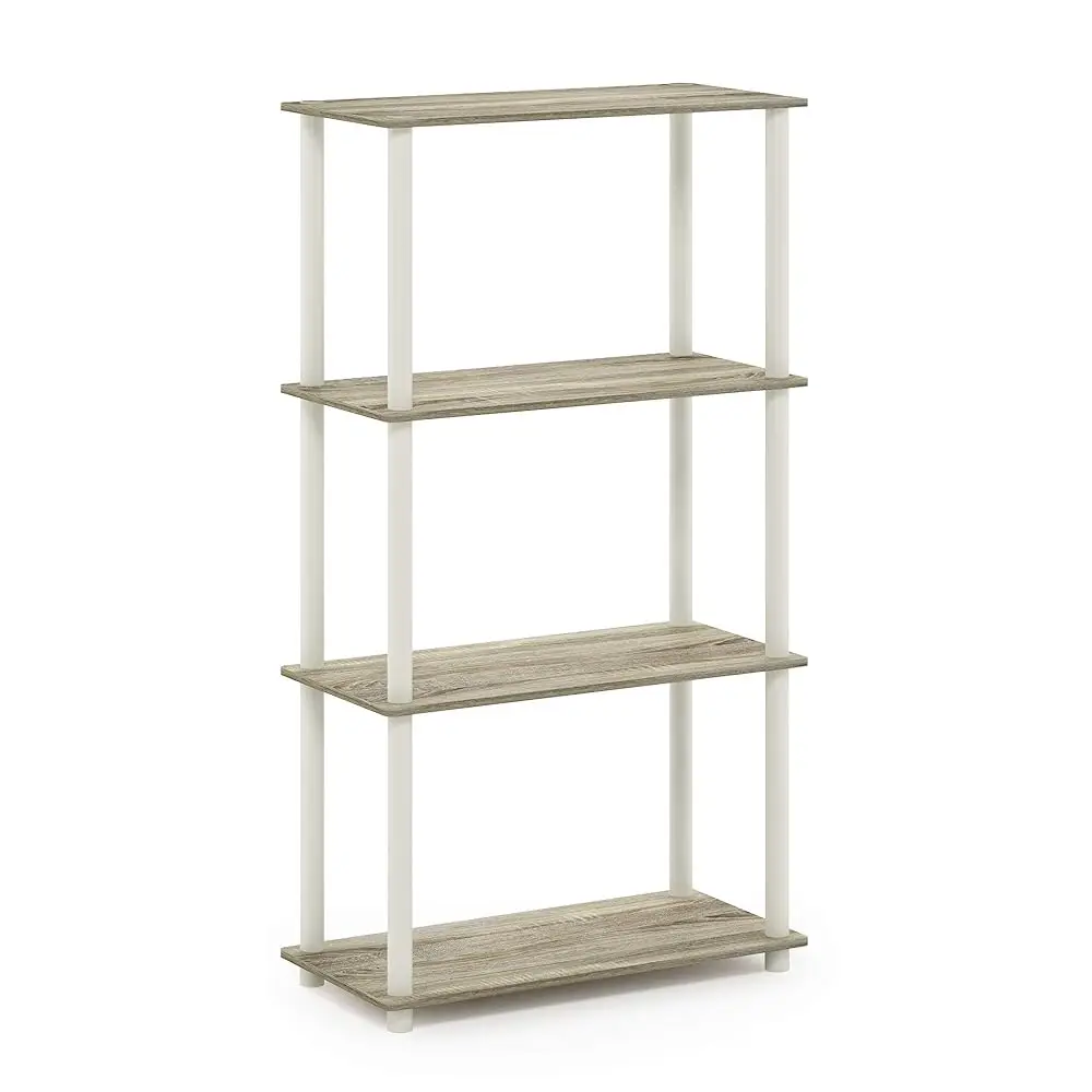 Turn-N-Tube 4-Tier Multipurpose Shelf Display Rack, Round Tubes, Sonoma Oak/White
Turn-N-Tube 4-Tier Multipurpose Shelf Display Rack, Round Tubes, Sonoma Oak/White