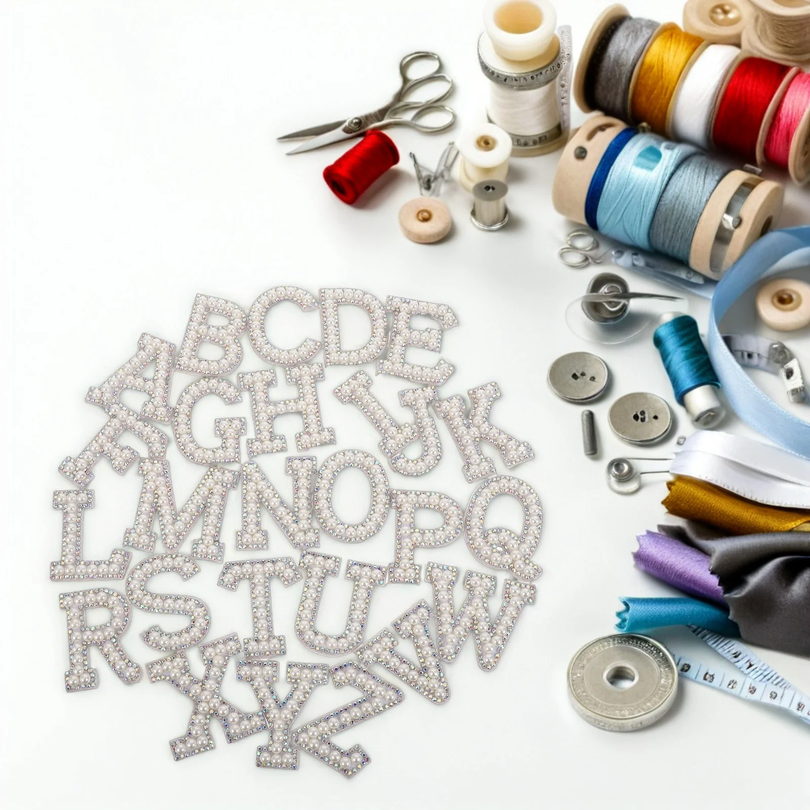 26 шт., самоклеящиеся наклейки с буквами и жемчугом, стразами для одежды, обуви, сумки, украшения «сделай сам», наклейки со стразами
26 шт., самоклеящиеся наклейки с буквами и жемчугом, стразами для одежды, обуви, сумки, украшения «сделай сам», наклейки со стразами