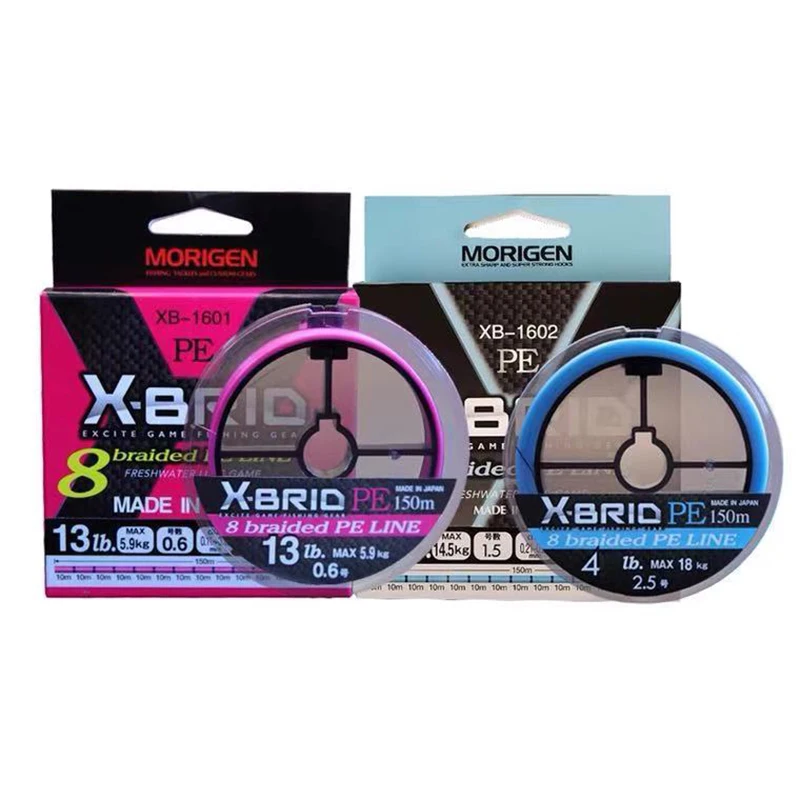 Morigen Orignal Japan Xbraid Pe line 8 braided lure Fishine Line pink Blue 150meters Top PE line
Morigen Orignal Japan Xbraid Pe line 8 braided lure Fishine Line pink Blue 150meters Top PE line