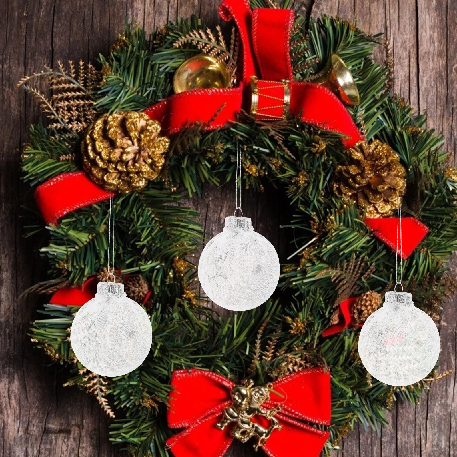 6pcs Balls Ornaments Round Christmas Tree Ornaments Decorative Hanging Silver Plastic DIY Party Holiday Supplies Tree Decor
6pcs Balls Ornaments Round Christmas Tree Ornaments Decorative Hanging Silver Plastic DIY Party Holiday Supplies Tree Decor
