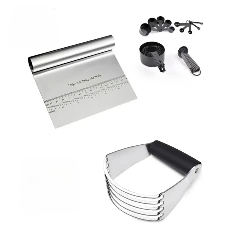Multi-Purpose Dough Blender Mixer Cream Flour Mixer Scutters Measuring Cups Rolling Pin Rammer baking accessories and tools
Multi-Purpose Dough Blender Mixer Cream Flour Mixer Scutters Measuring Cups Rolling Pin Rammer baking accessories and tools