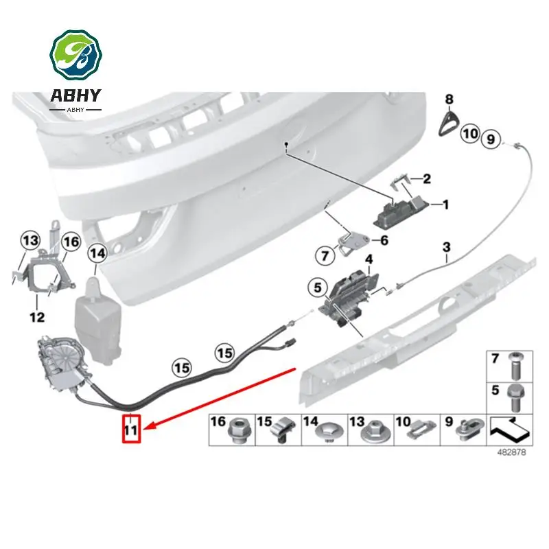 ABHY-51247269516 Car Door Lock Actuator Rear Boot Lid For BMW 3 4 Series F34 F31 F36 Tailgate Motor Accessories Component
ABHY-51247269516 Car Door Lock Actuator Rear Boot Lid For BMW 3 4 Series F34 F31 F36 Tailgate Motor Accessories Component