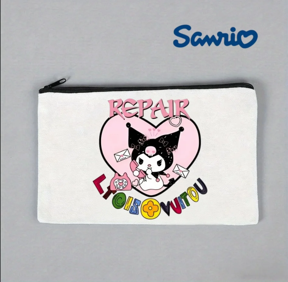 1PC Sanrio Kuromi Y2K Heart Canvas Makeup Bag, Kawaii Cosmetic Pouch
1PC Sanrio Kuromi Y2K Heart Canvas Makeup Bag, Kawaii Cosmetic Pouch