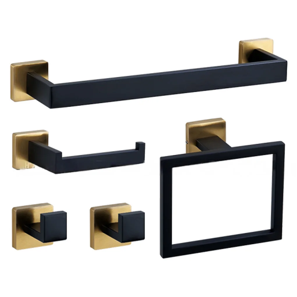 5 шт./компл. набор оборудования для ванной комнаты, настенное крепление, вешалка для полотенец из нержавеющей стали, кольцо для полотенец, держатель для бумаги, крючок для халата, набор аксессуаров для ванной комнаты
5 шт./компл. набор оборудования для ванной комнаты, настенное крепление, вешалка для полотенец из нержавеющей стали, кольцо для полотенец, держатель для бумаги, крючок для халата, набор аксессуаров для ванной комнаты