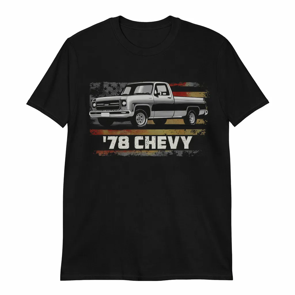 Retro 70s Pickup Truck Graphic Tee for Men and Women
Retro 70s Pickup Truck Graphic Tee for Men and Women