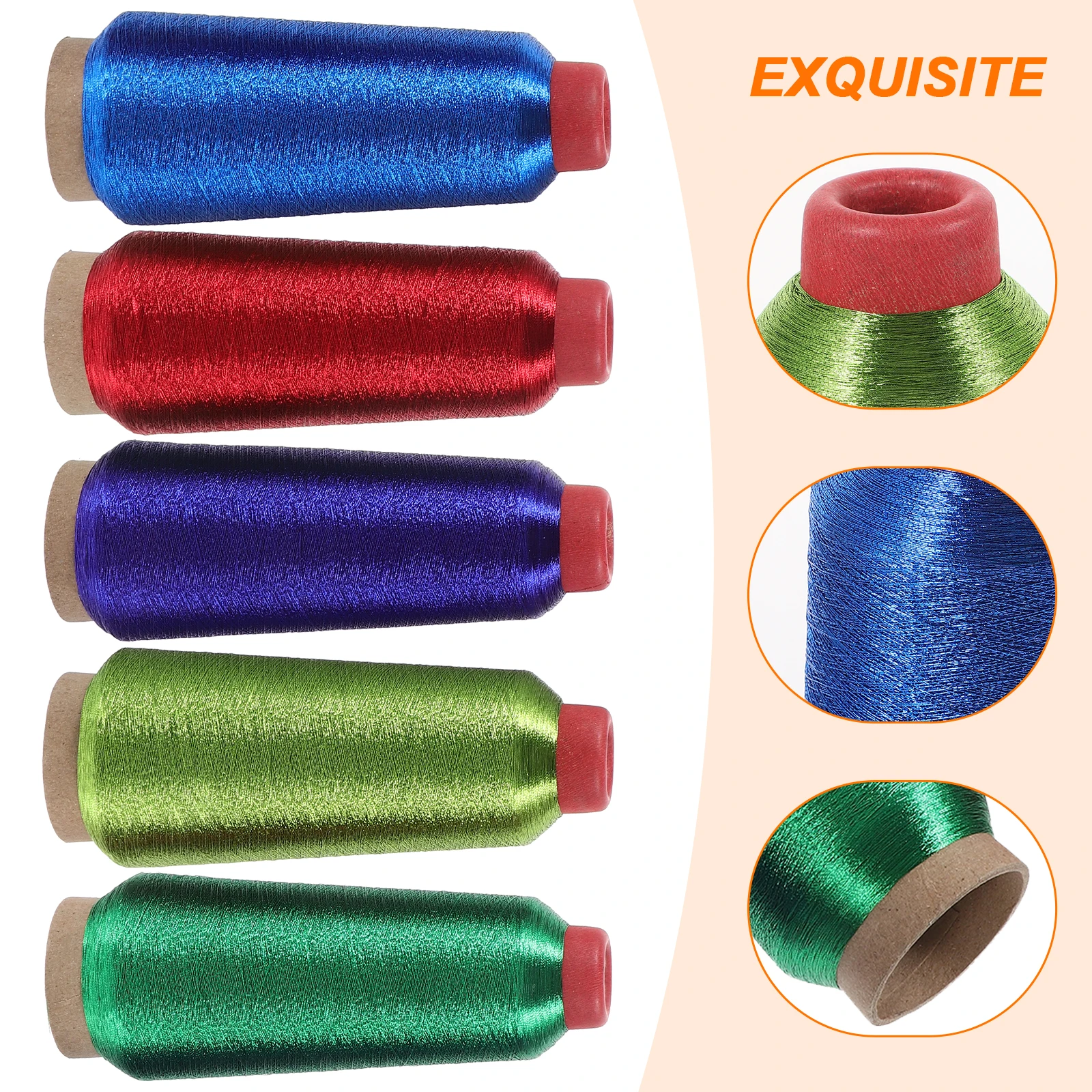5 Rolls Embroidery Thread All-purpose for Sewing Clothing Brothread Assortment Cross-stitch 
5 Rolls Embroidery Thread All-purpose for Sewing Clothing Brothread Assortment Cross-stitch