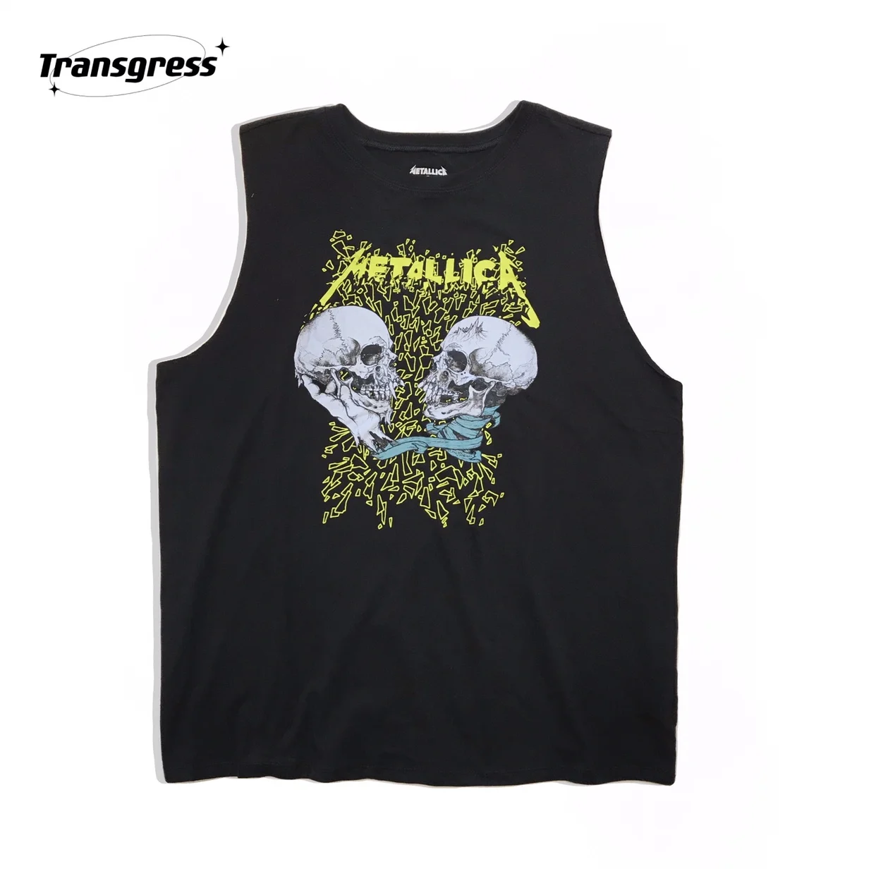 European and American Single Men's and Women's Sleeveless T-shirts, Cuffed-sleeve Vests, Metal Rock Band Metallica OS Version
European and American Single Men's and Women's Sleeveless T-shirts, Cuffed-sleeve Vests, Metal Rock Band Metallica OS Version