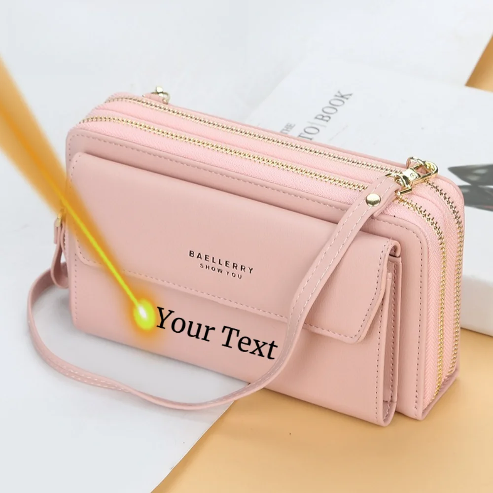 Personalized Name Women's Fashion Multi Functional Wallet Large Capacity Shoulder Bag with Double Zipper Versatile Women's Bag
Personalized Name Women's Fashion Multi Functional Wallet Large Capacity Shoulder Bag with Double Zipper Versatile Women's Bag
