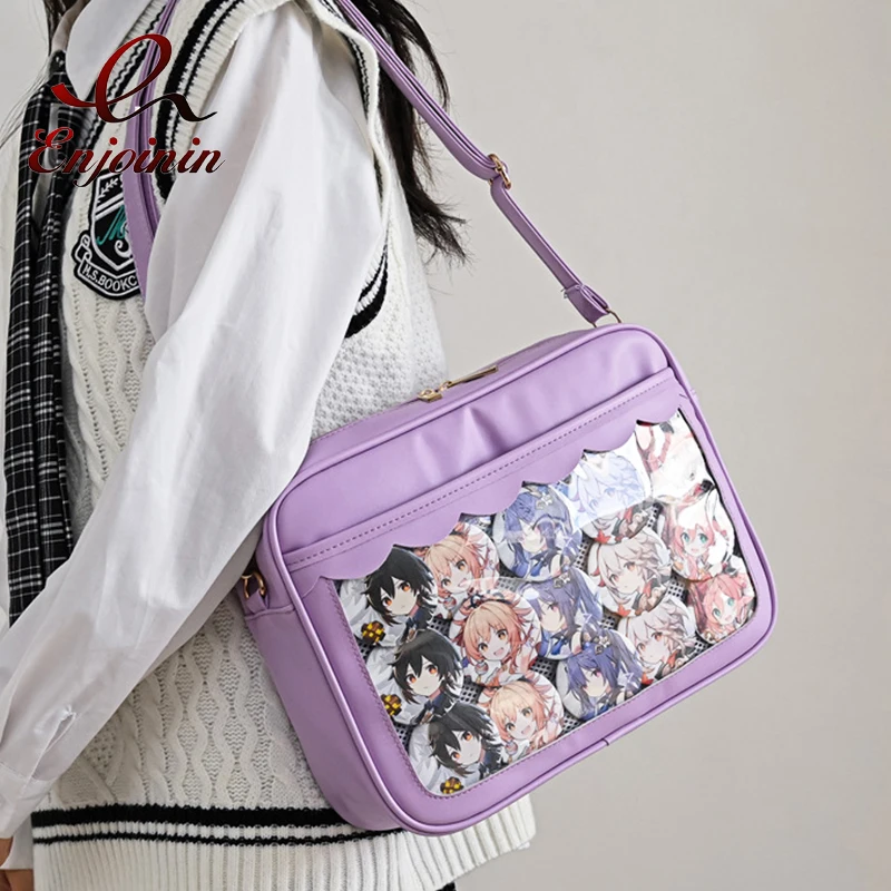 Kawaii Ita Bag Women Transparent Messenger Bag JK Sweet Lolita Shoulder Bag Japanese Style Girls Purses and Handbags PVC Pocket
Kawaii Ita Bag Women Transparent Messenger Bag JK Sweet Lolita Shoulder Bag Japanese Style Girls Purses and Handbags PVC Pocket