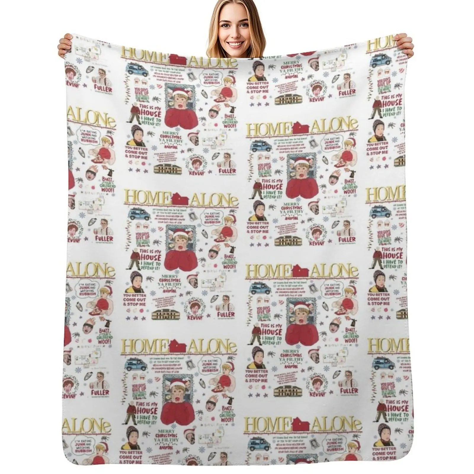 All The Home Alone Throw Blanket Breathable Lightweight Blanket for Adults Kids
All The Home Alone Throw Blanket Breathable Lightweight Blanket for Adults Kids