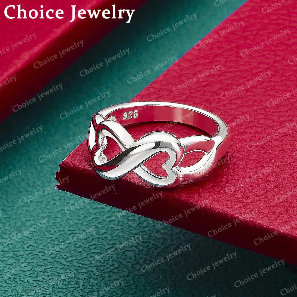 925 Sterling Silver Size 7-10 Hearts Ring For Women Grace Jewelry Trend Fashionable Birthday Party Gifts And Daily Wear
925 Sterling Silver Size 7-10 Hearts Ring For Women Grace Jewelry Trend Fashionable Birthday Party Gifts And Daily Wear