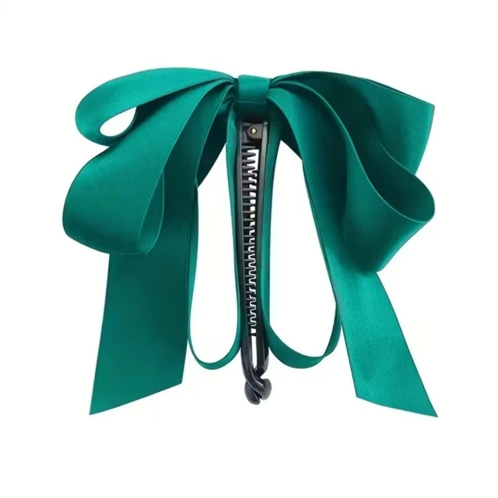 Elegant Hair Claw Bowknot Design Solid Color Banana Gripper Satin Bow Ribbon Twist Clip Women Headwear Hair Accessories
Elegant Hair Claw Bowknot Design Solid Color Banana Gripper Satin Bow Ribbon Twist Clip Women Headwear Hair Accessories