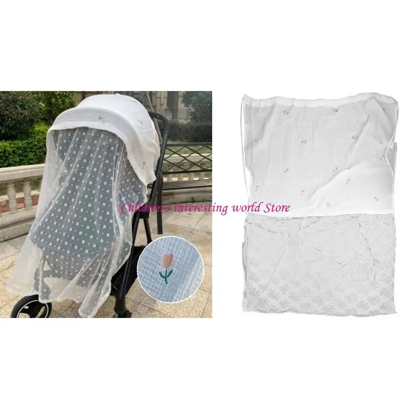 Baby Stroller Cover Gauze Sunshade Windshield Sunscreen Curtain Breathable Mesh Mosquitoes Net 425F
Baby Stroller Cover Gauze Sunshade Windshield Sunscreen Curtain Breathable Mesh Mosquitoes Net 425F