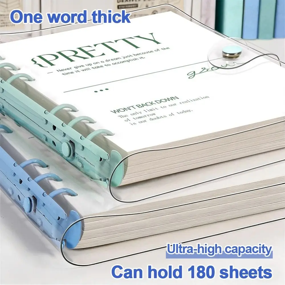 Transparent Loose-Leaf Notebooks Thicken Paper Binder Memo Book Daily Weekly Sketchbook Agenda Book Office Study Stationery
Transparent Loose-Leaf Notebooks Thicken Paper Binder Memo Book Daily Weekly Sketchbook Agenda Book Office Study Stationery