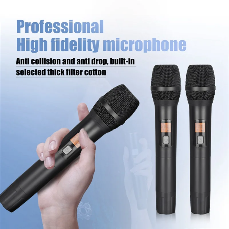 FFYY-Handheld Portable Wireless Microphone System Mic UHF Long Range Dual Antenna For Karaoke Stage Performances
FFYY-Handheld Portable Wireless Microphone System Mic UHF Long Range Dual Antenna For Karaoke Stage Performances