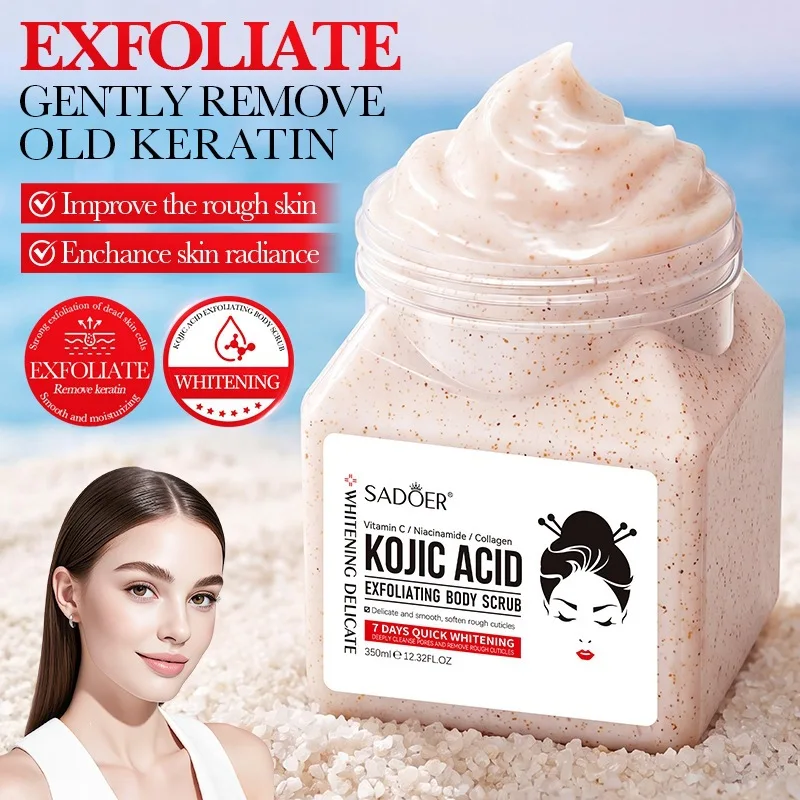 350g Kojic Acid Gentle Exfoliating Brightening Rejuvenating Rejuvenating Body Scrub Enchance Skin Radiance
350g Kojic Acid Gentle Exfoliating Brightening Rejuvenating Rejuvenating Body Scrub Enchance Skin Radiance