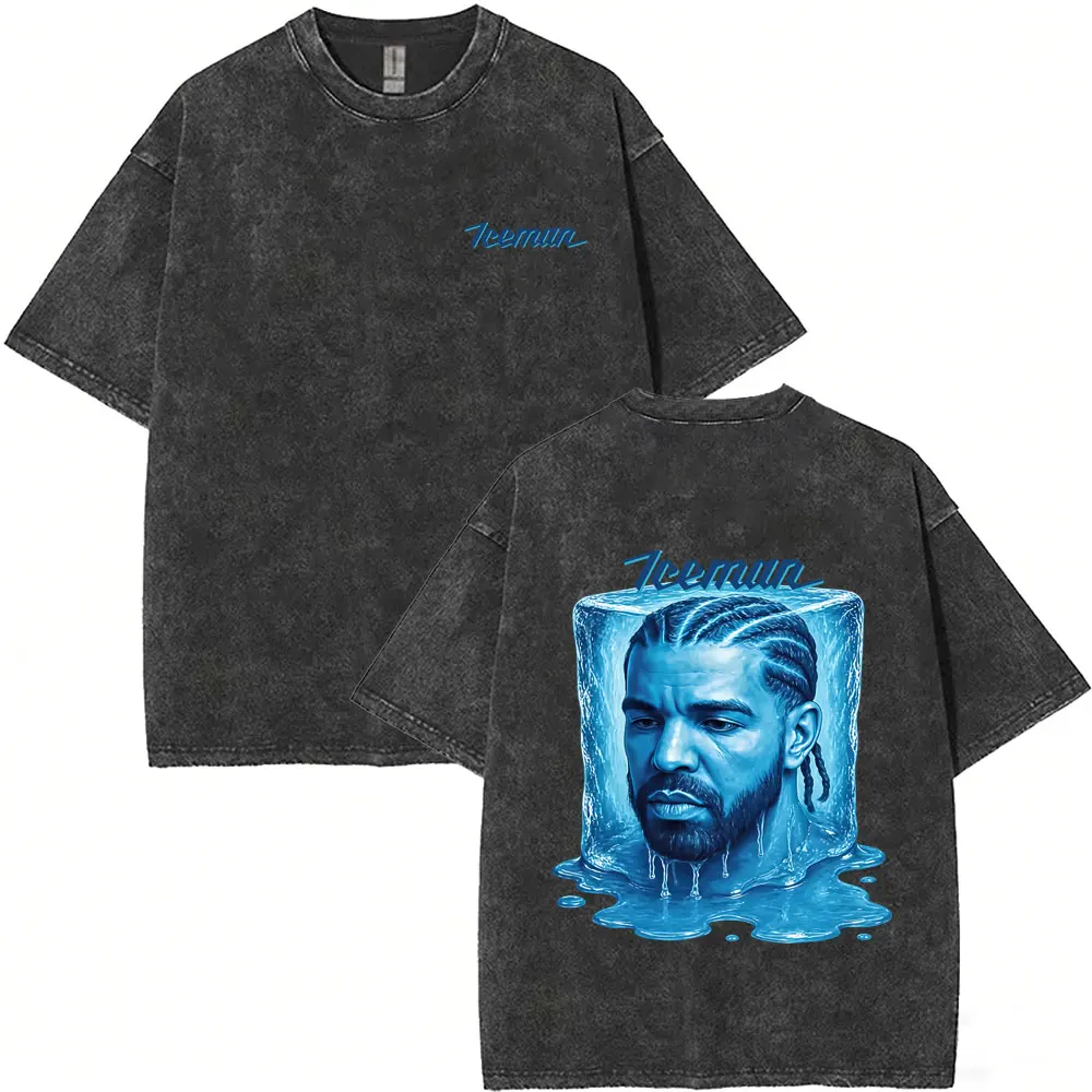 Washed Vintage Rapper Drake ICEMAN Face Graphic T-shirt Men Women Fashion Hip Hop T-shirts Men's Casual Retro Oversized T Shirts
Washed Vintage Rapper Drake ICEMAN Face Graphic T-shirt Men Women Fashion Hip Hop T-shirts Men's Casual Retro Oversized T Shirts