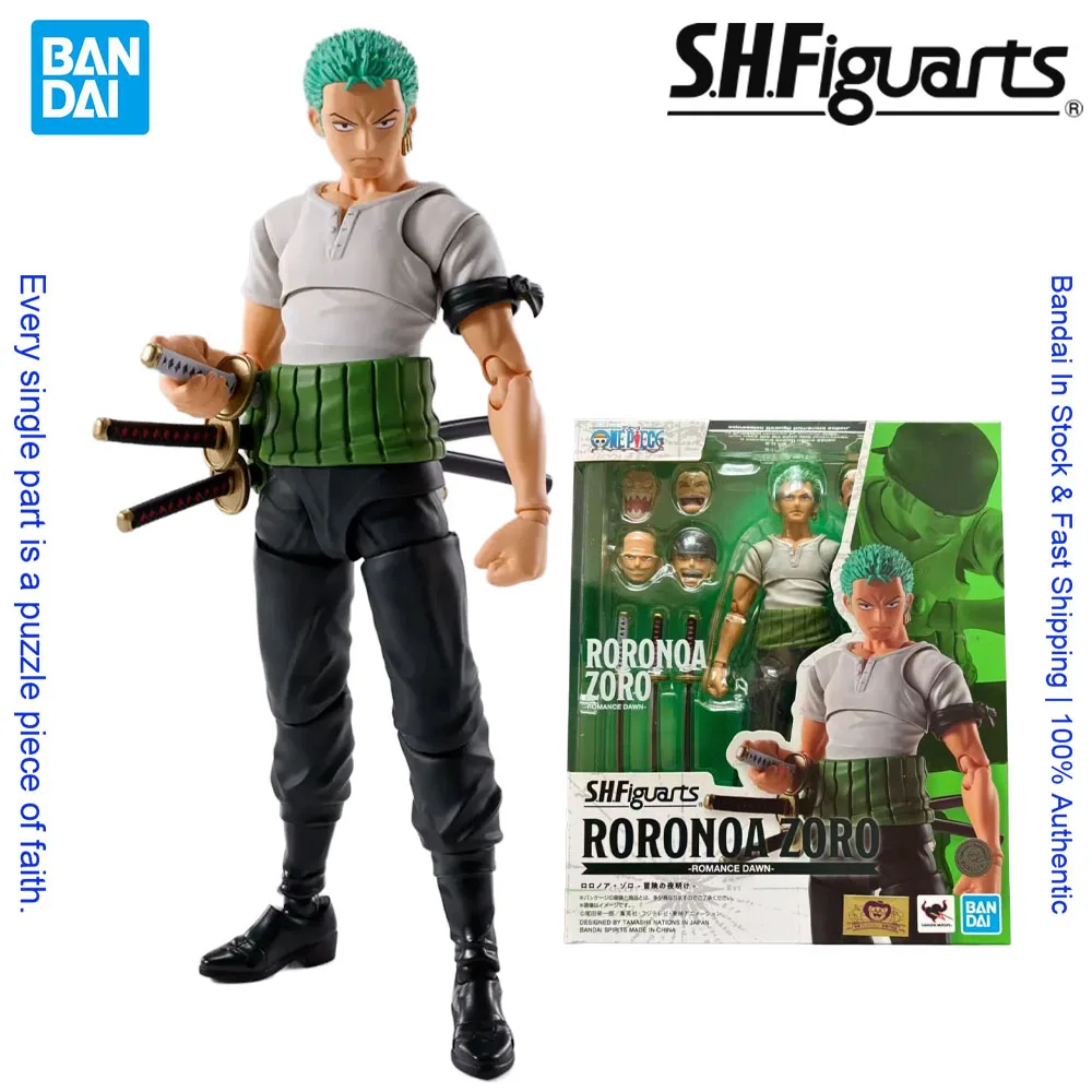 100% Genuine Bandai One Piece Roronoa Zoro Romance Dawn SHF Articulated Action Figure Anime Collectible Model
100% Genuine Bandai One Piece Roronoa Zoro Romance Dawn SHF Articulated Action Figure Anime Collectible Model