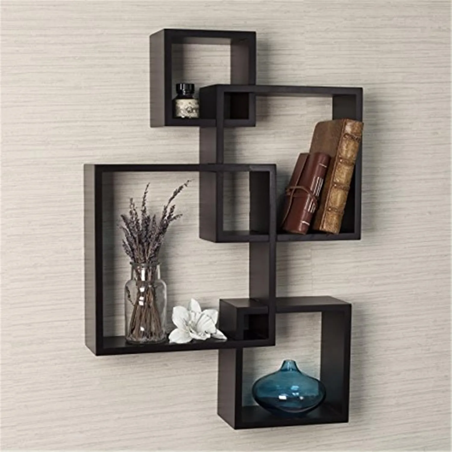 Danya B. Decorative Wall Mount Floating Intersecting Cube Accent Wall Shelf
Danya B. Decorative Wall Mount Floating Intersecting Cube Accent Wall Shelf