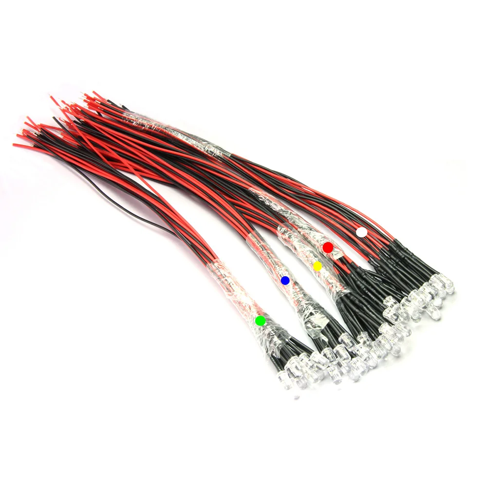 50Pcs LED Diode Lights 5Mm 20Cm Pre-Wired Colorful Light Beads White Red Green Blue Yellow Flexible Cable for Car Boat
50Pcs LED Diode Lights 5Mm 20Cm Pre-Wired Colorful Light Beads White Red Green Blue Yellow Flexible Cable for Car Boat