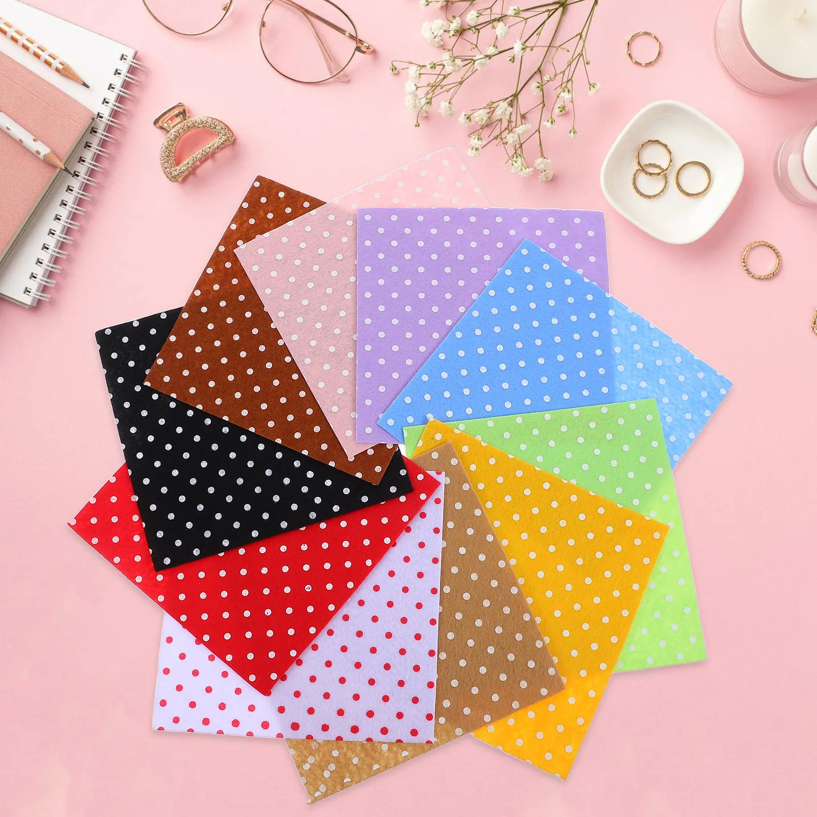 20Pcs Nonwoven Fabric Sheets DIY Craft Material for Artificial Flowers Headdress Coasters Christmas Decor Patchwork Sewing
20Pcs Nonwoven Fabric Sheets DIY Craft Material for Artificial Flowers Headdress Coasters Christmas Decor Patchwork Sewing