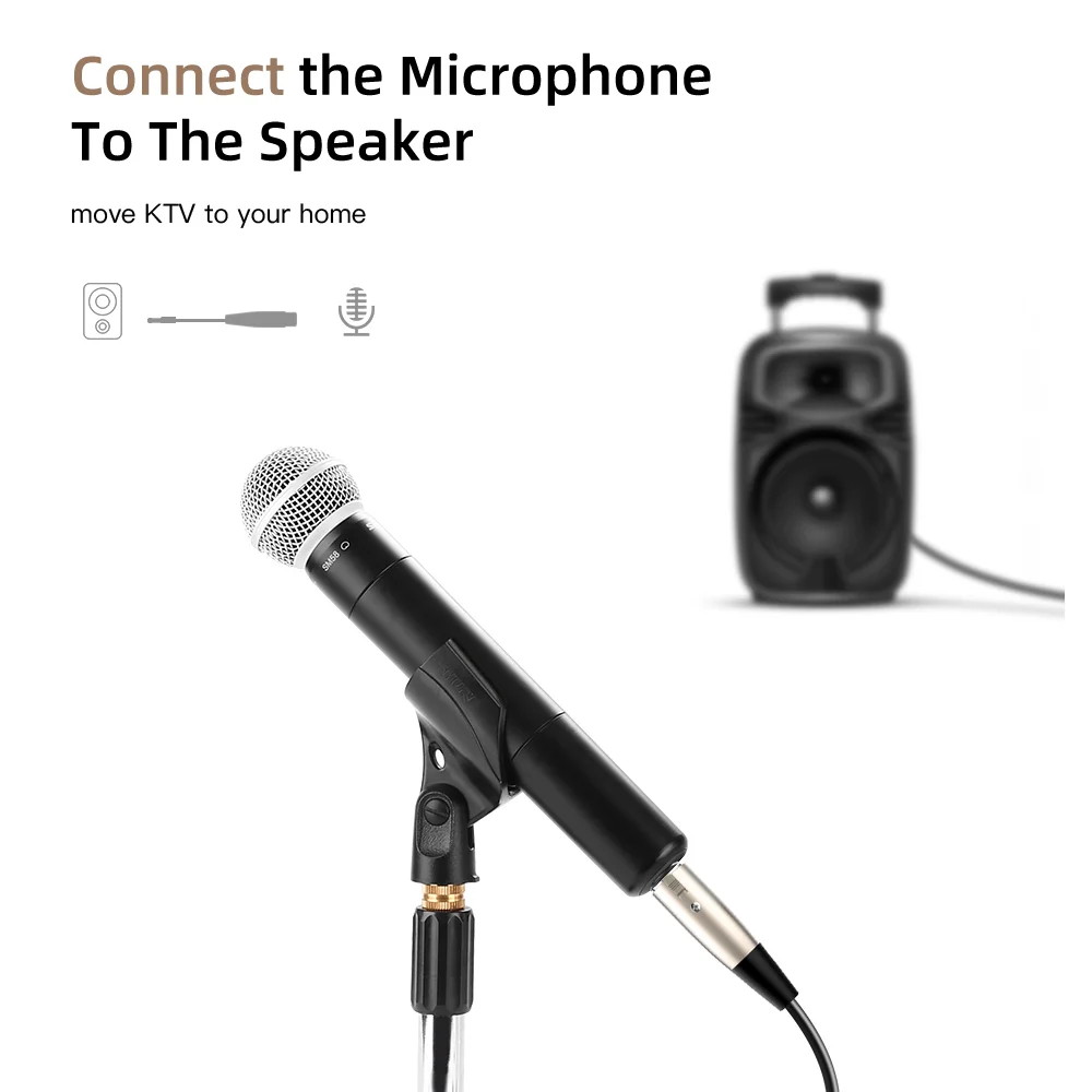 Nku 1.5m XLR To 3.5mm Audio Cable 3.5mm 1/8 Male To XLR Female Converter Cable for Tablet Laptop Microphone Amplifier AudioBoard
Nku 1.5m XLR To 3.5mm Audio Cable 3.5mm 1/8 Male To XLR Female Converter Cable for Tablet Laptop Microphone Amplifier AudioBoard