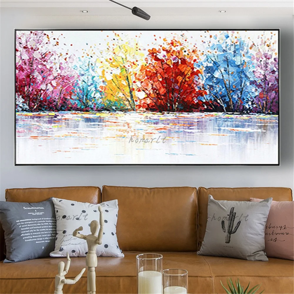 Fashion Abstract Oil Painting On Canvas 100% Handmade Wall Art Drawings Modern Bright Color Landscape Picture Decor Home Piece
Fashion Abstract Oil Painting On Canvas 100% Handmade Wall Art Drawings Modern Bright Color Landscape Picture Decor Home Piece