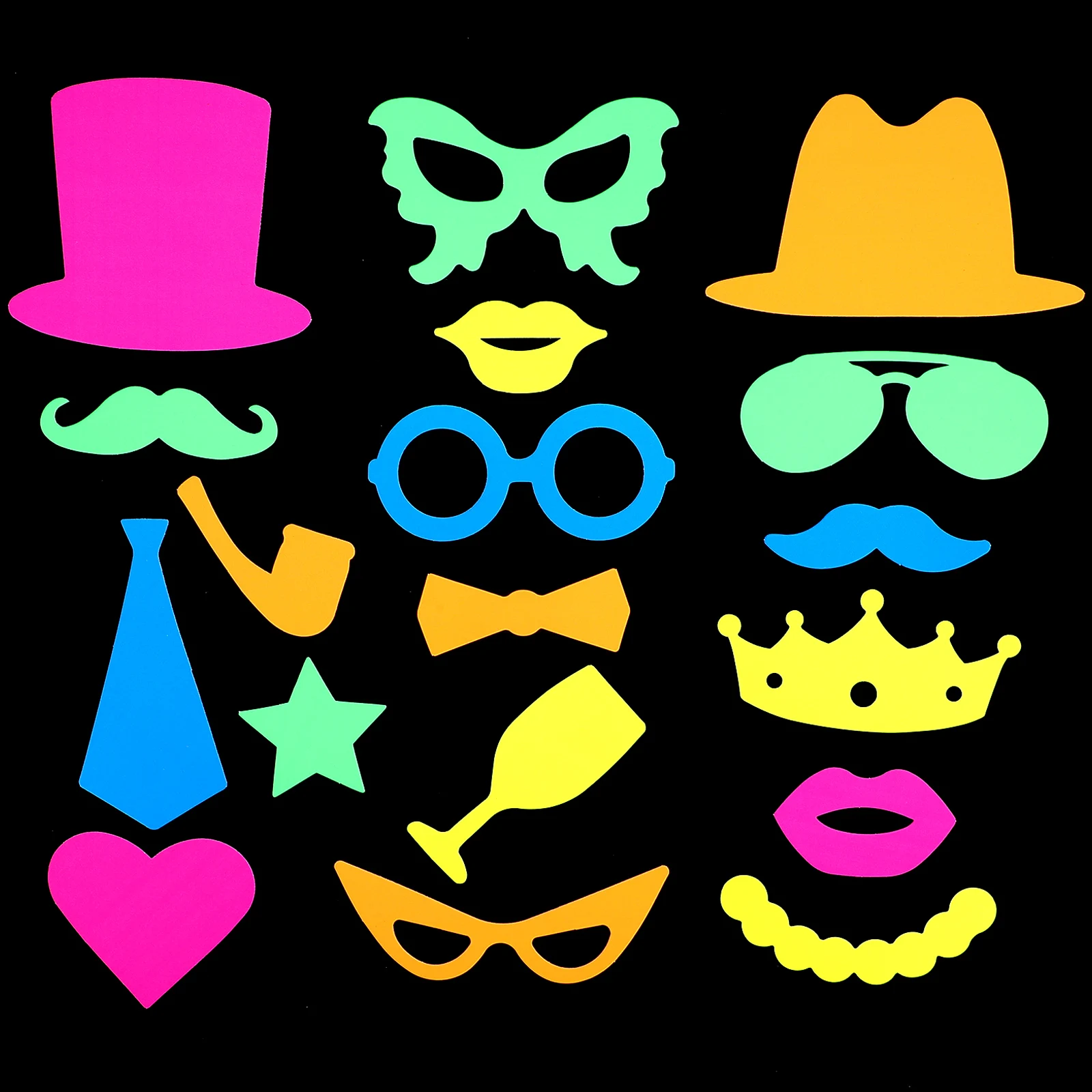 17pcs Party Props Handheld Neon Decorations Signs Supplies Accessories Photo Booth Kids Valentines Wedding Selfie
17pcs Party Props Handheld Neon Decorations Signs Supplies Accessories Photo Booth Kids Valentines Wedding Selfie