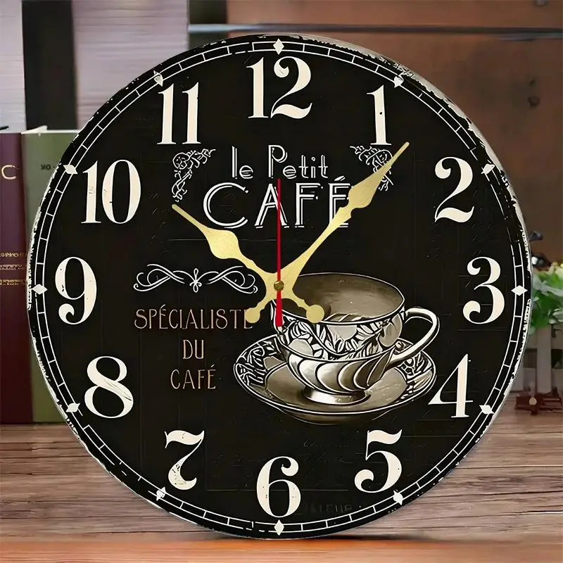 DIY 2D Flat Stylish Coffee Wooden Round Silent Hanging Wall Clock, Suitable For Living Room, Office, Study Room, Bedroom, Home Decoration
DIY 2D Flat Stylish Coffee Wooden Round Silent Hanging Wall Clock, Suitable For Living Room, Office, Study Room, Bedroom, Home Decoration