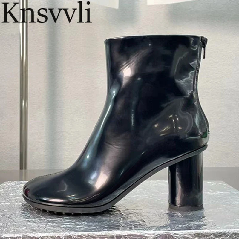 Autumn High Heels Ankle Boots Women Genuine Leather Round Toe Short Boots Women Round Heels Rear Zipper Runway Shoes Woman
Autumn High Heels Ankle Boots Women Genuine Leather Round Toe Short Boots Women Round Heels Rear Zipper Runway Shoes Woman