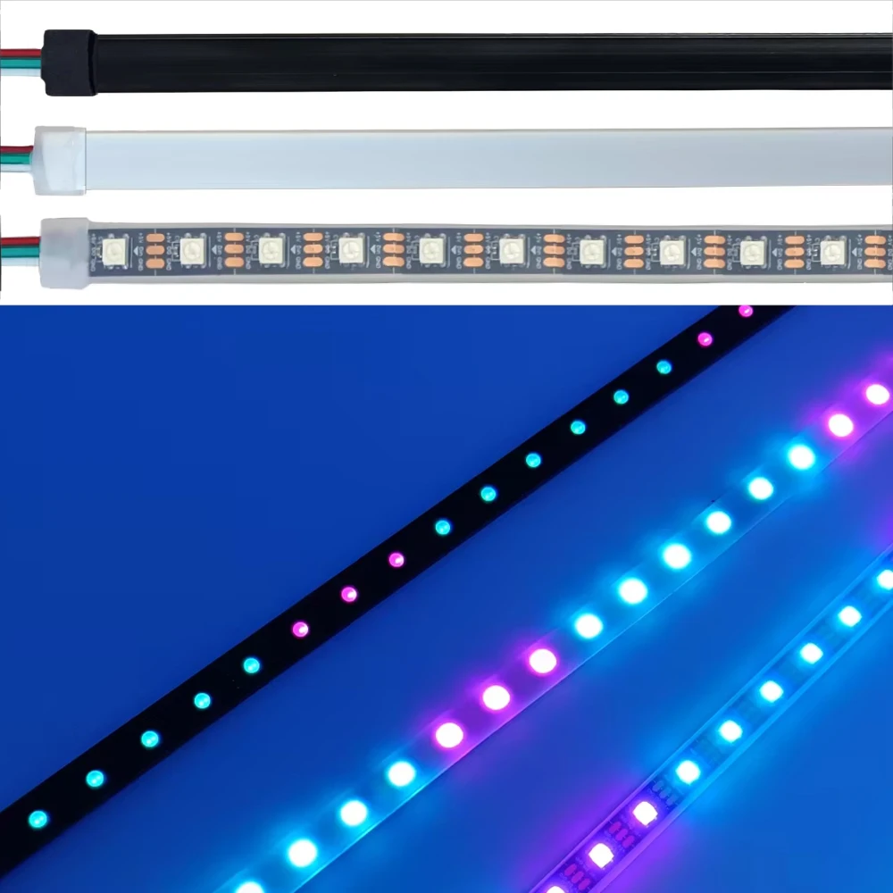 0.5m-5m WS2812B LED Strip RGBIC Individually Addressable With Black White Transparent Cover Tube IP67 Waterproof 3Pin 60LEDs/m
0.5m-5m WS2812B LED Strip RGBIC Individually Addressable With Black White Transparent Cover Tube IP67 Waterproof 3Pin 60LEDs/m