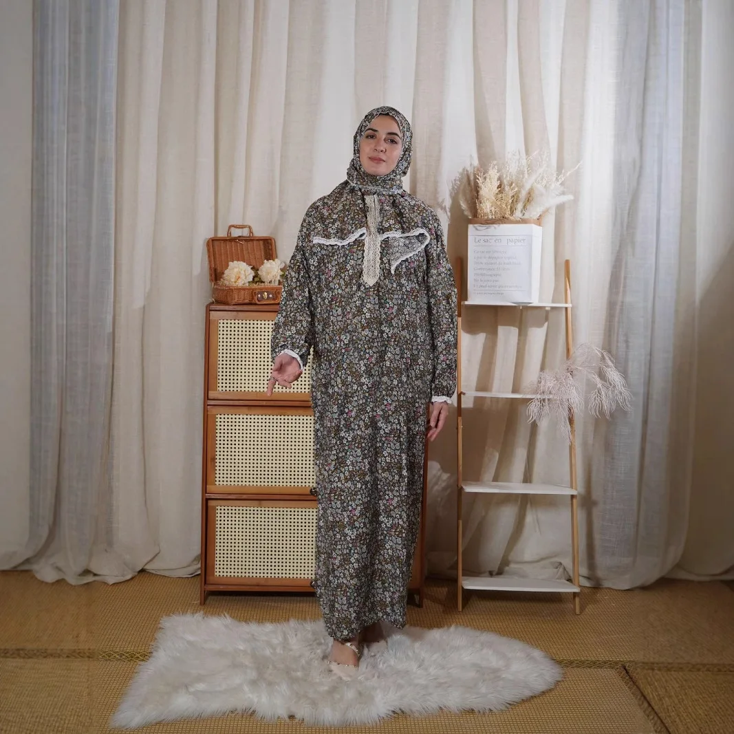 Mualim Fashion Abaya Summer Women Muslim Dress Plaid Breathable Prayer Robe Casual Muslim Women Dress Abayas
Mualim Fashion Abaya Summer Women Muslim Dress Plaid Breathable Prayer Robe Casual Muslim Women Dress Abayas