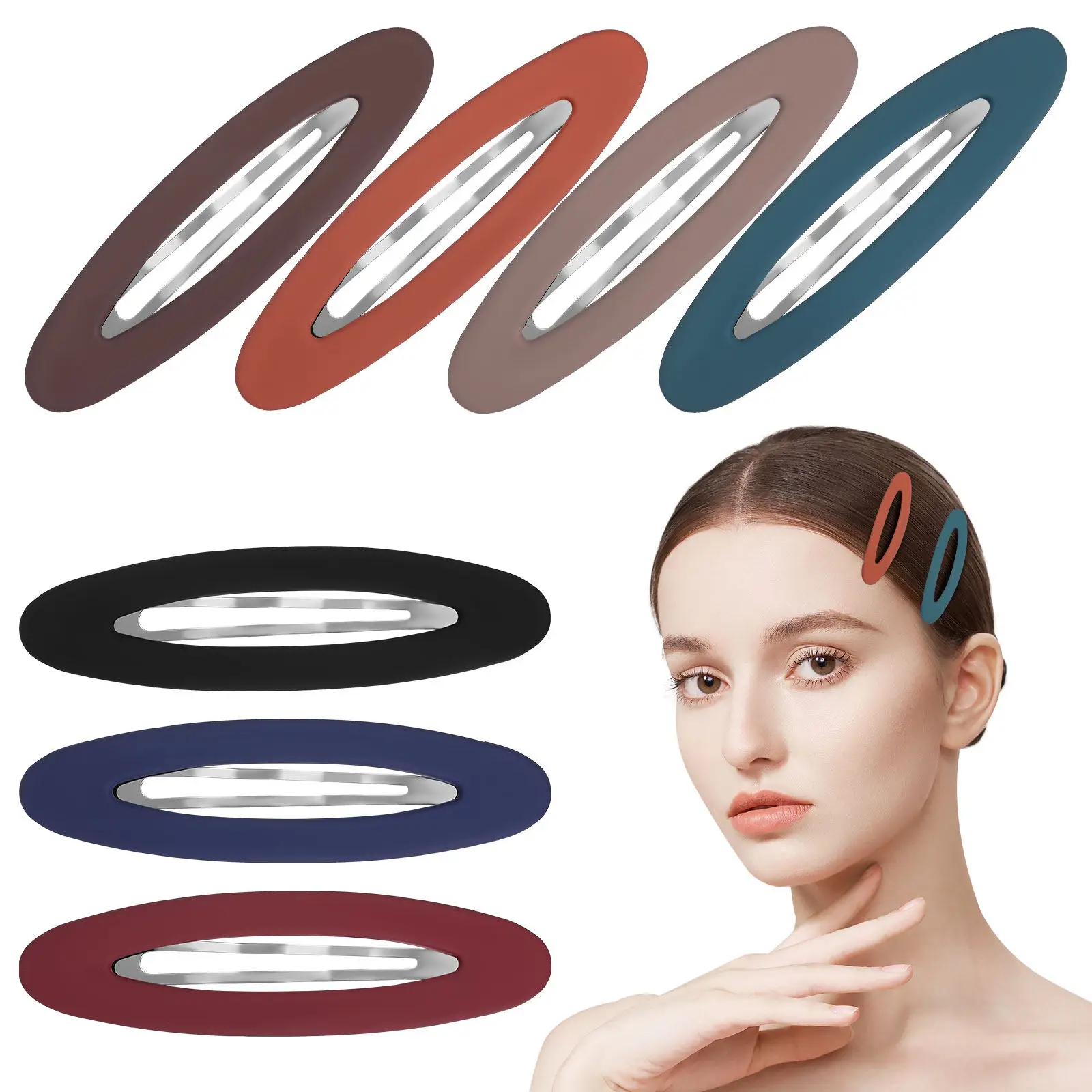 7 Pcs Colorful Hair Clips Flat for Thick Oval French Barrette Cute Barrettes
7 Pcs Colorful Hair Clips Flat for Thick Oval French Barrette Cute Barrettes