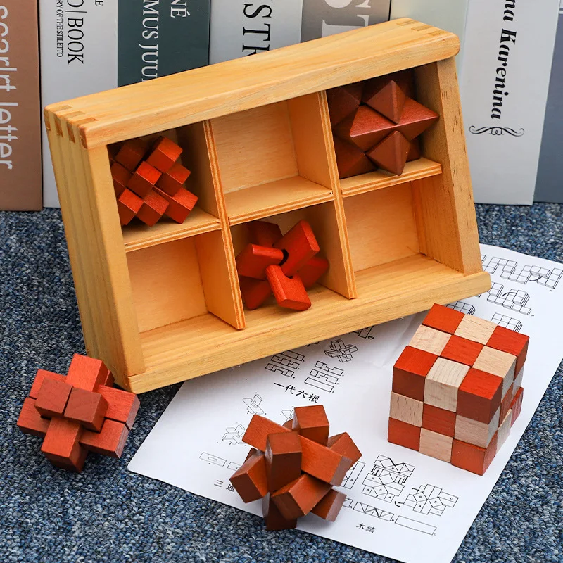 Luxury Wooden Puzzle Box Set Lu Ban Lock Brain Teaser for Adults Kids IQ Test Unlock Interlocking Educational Toys Unique Gifts
Luxury Wooden Puzzle Box Set Lu Ban Lock Brain Teaser for Adults Kids IQ Test Unlock Interlocking Educational Toys Unique Gifts