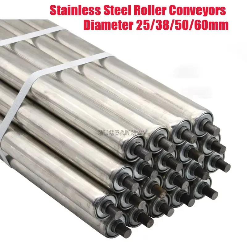 Galvanized Roller Conveyors Stainless Steel Diameter 25/38/50/60mm Total Length 100 150 200 250 300 350 400 450 500 550 600mm
Galvanized Roller Conveyors Stainless Steel Diameter 25/38/50/60mm Total Length 100 150 200 250 300 350 400 450 500 550 600mm