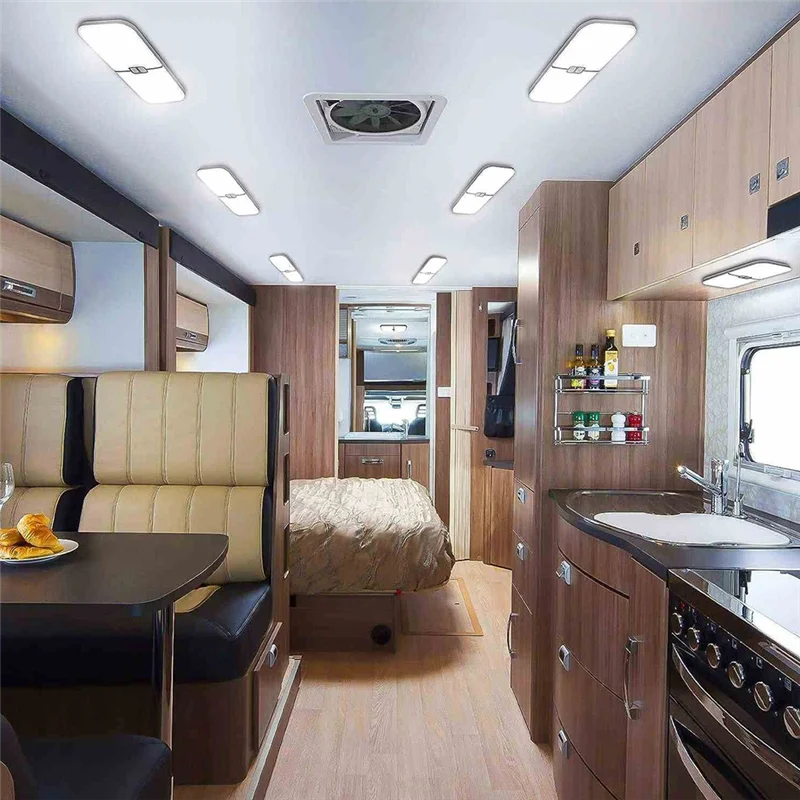 RV Lights Interior 3 Color TEM Campers Lights 204 LED Dimmable LED Lights Fixture For RV/Campers/Car/Trailer/Boat
RV Lights Interior 3 Color TEM Campers Lights 204 LED Dimmable LED Lights Fixture For RV/Campers/Car/Trailer/Boat