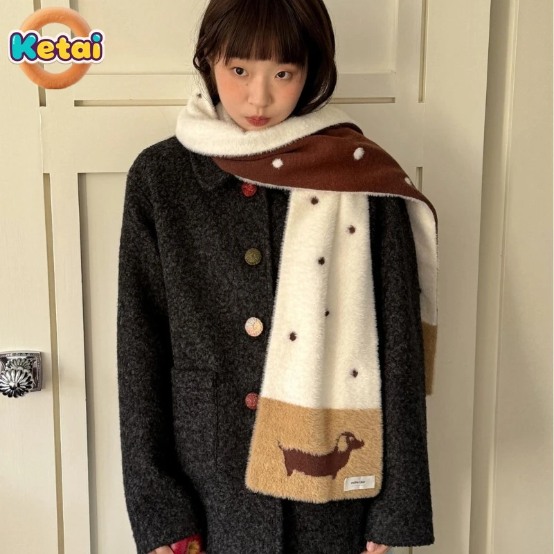 Ladies' Cute Dog Scarf, Warm and Cold Resistant Fashion Design for Autumn and Winter, Niche Ladies' Autumn and Winter Scarf
Ladies' Cute Dog Scarf, Warm and Cold Resistant Fashion Design for Autumn and Winter, Niche Ladies' Autumn and Winter Scarf