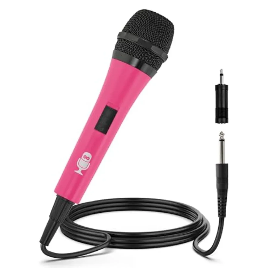 Wired Microphone for Karaoke, Pink - Unidirectional Dynamic Vocal Microphone - Plug-In Microphone for Karaoke Machine, AMP, and
Wired Microphone for Karaoke, Pink - Unidirectional Dynamic Vocal Microphone - Plug-In Microphone for Karaoke Machine, AMP, and