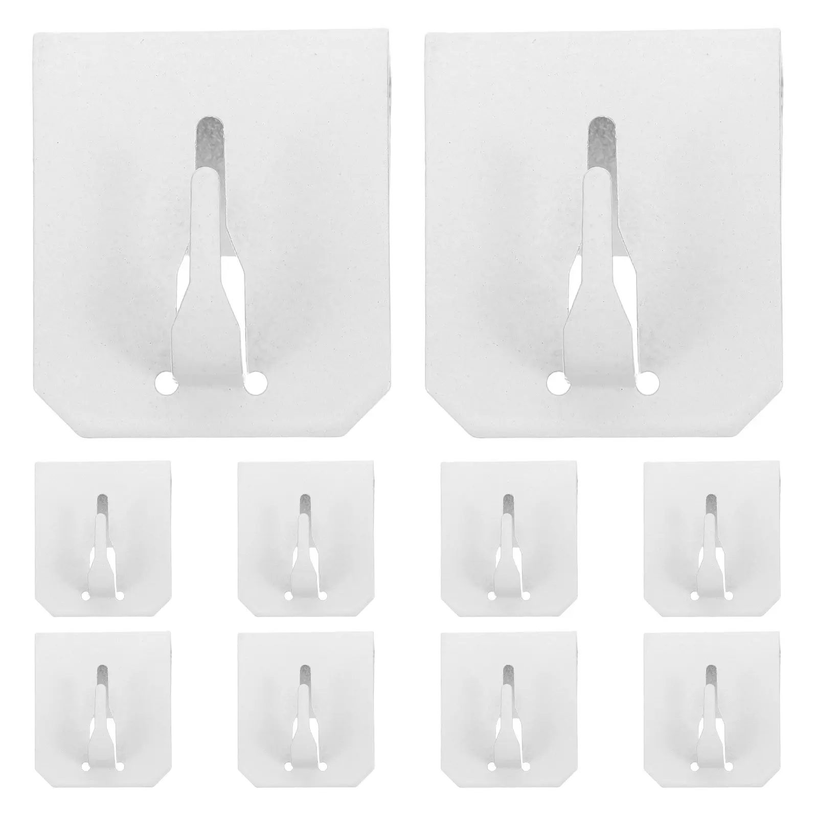 10pcs Window Hook Decorative Clip Metal Frame Hanger For 12-20Mm No Drill Curtain Rod Light Bracket - String Rail Hanging
10pcs Window Hook Decorative Clip Metal Frame Hanger For 12-20Mm No Drill Curtain Rod Light Bracket - String Rail Hanging