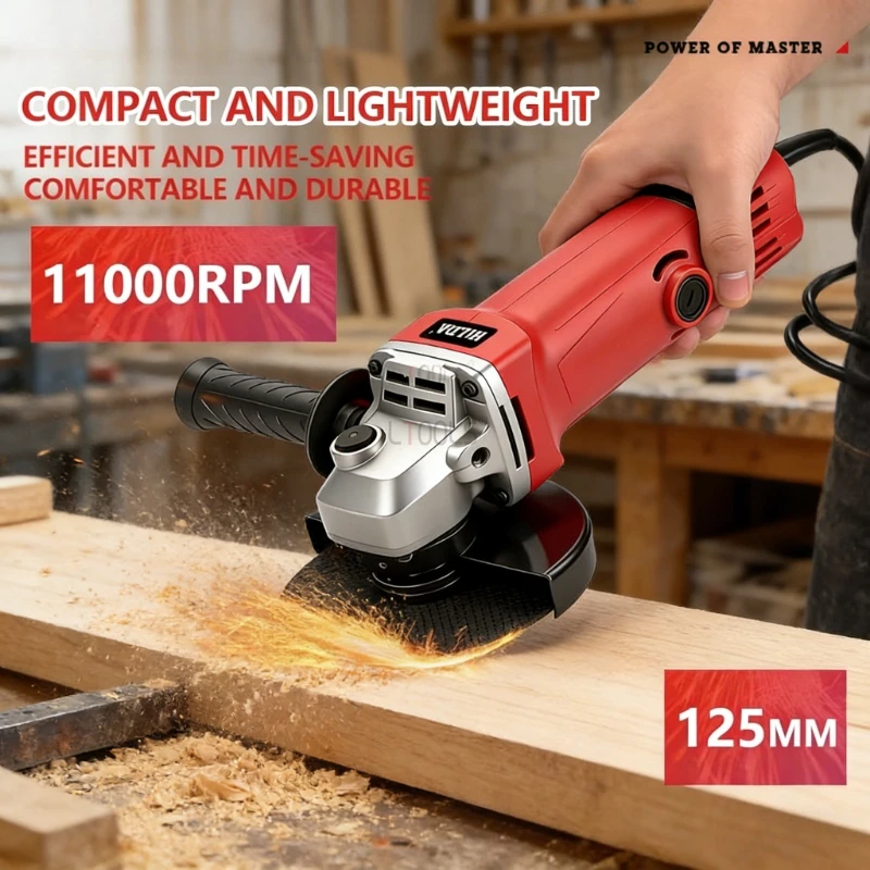Multi‑Functional Angle Grinder Electric Single Speed Grinding Cutting Polishing & Sanding Tool Portable Handheld Power Tool
Multi‑Functional Angle Grinder Electric Single Speed Grinding Cutting Polishing & Sanding Tool Portable Handheld Power Tool
