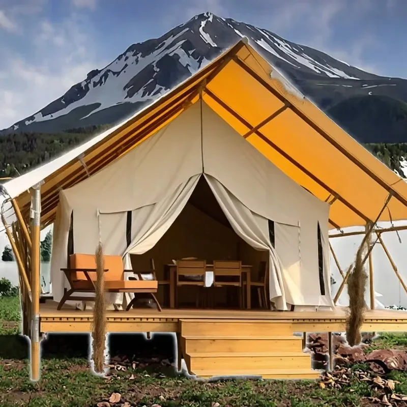 Luxury One Bedroom Outdoor Glamping Hotel Resort Tent Waterproof Oxford Fabric Camping Tent for Sale
Luxury One Bedroom Outdoor Glamping Hotel Resort Tent Waterproof Oxford Fabric Camping Tent for Sale