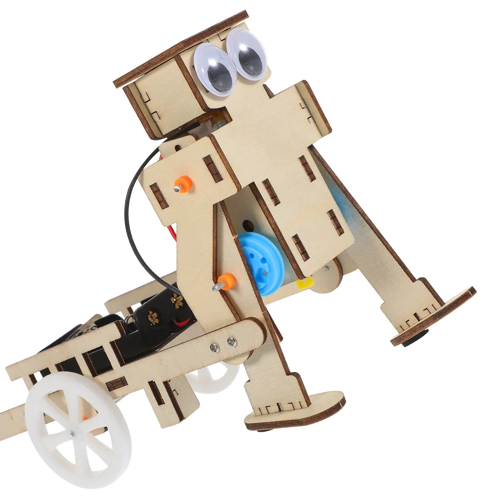 1Set DIY Robot Pulling Trolley Science Experiment Educational Kit Enhances Kids Creativity Learning Skills 3D Wooden Robot
1Set DIY Robot Pulling Trolley Science Experiment Educational Kit Enhances Kids Creativity Learning Skills 3D Wooden Robot