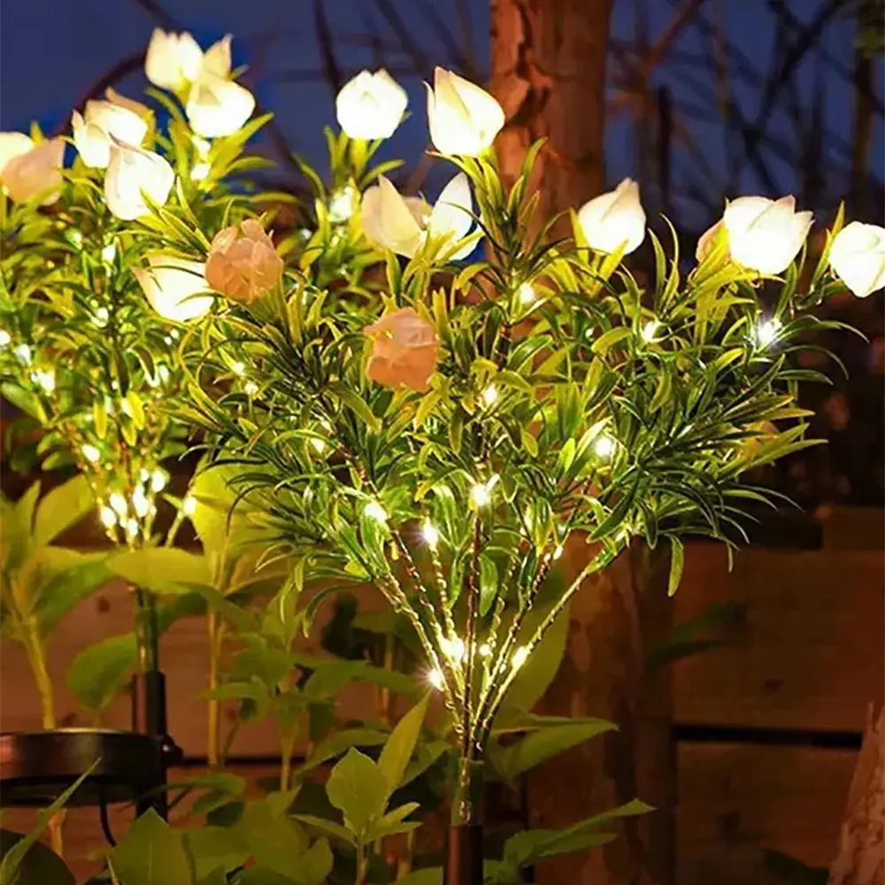Gardenia Flower Solar Artificial Flower Light Realistic 42LED Outdoor Solar Garden Light Multi-Color Changing Ground Mounted
Gardenia Flower Solar Artificial Flower Light Realistic 42LED Outdoor Solar Garden Light Multi-Color Changing Ground Mounted
