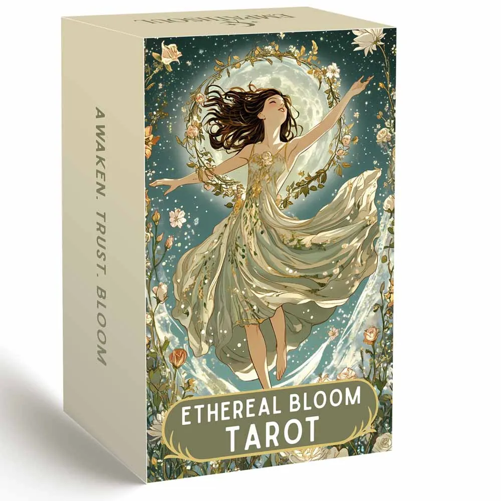 Колода карт Таро Ethereal Bloom, 78 предметов, 13x8 см, тема Trust Flower, включает карточные игры с бумажным руководством
Колода карт Таро Ethereal Bloom, 78 предметов, 13x8 см, тема Trust Flower, включает карточные игры с бумажным руководством